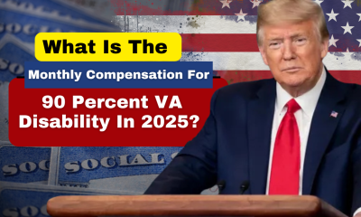 What is the Monthly Compensation for 90 Percent VA Disability in 2025?