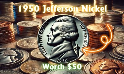 1950 Jefferson Nickel Worth $50 & 4 More Valuable Coins Over $40 – Find Out If You Have One!