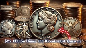 8 Rare Dimes and Bicentennial Quarters Worth $22 Million Each Are Still Circulating